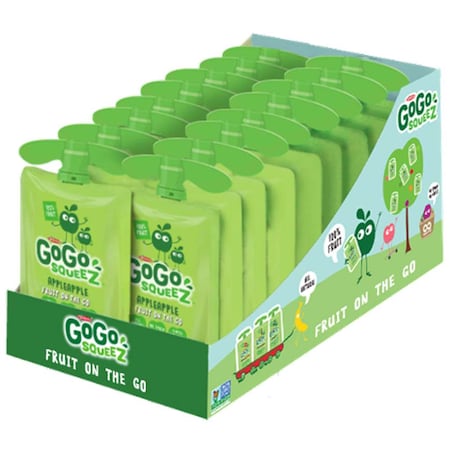Gogo Squeez GoGo Squeez Applesauce 3.2 oz. Pouch, PK18 221800